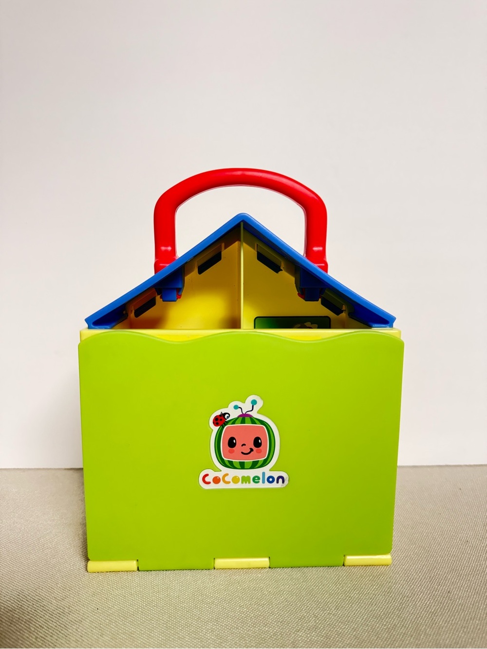 CoComelon Kids Learning Case - Green with Red Handle